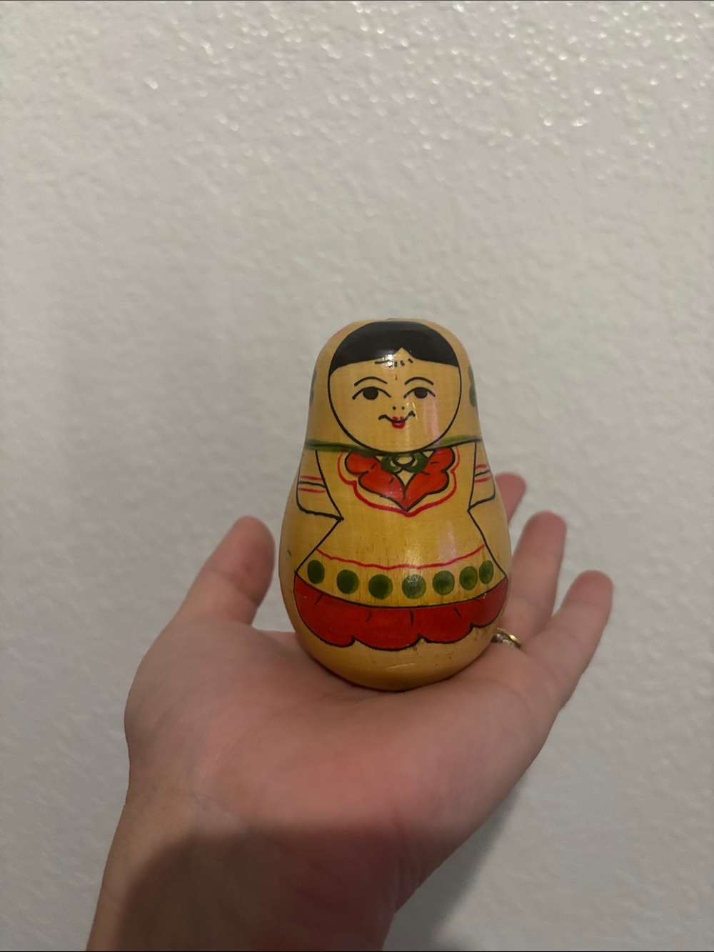 Wooden Bell Rattle